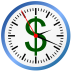 clock with dollar sign on it
